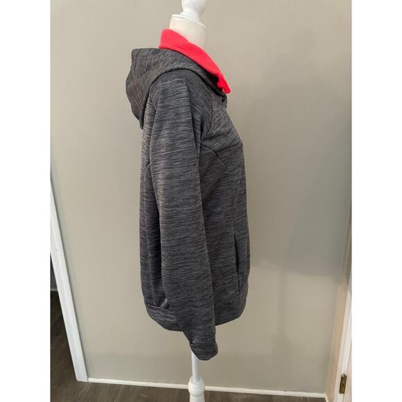 Women's John Deere Gray and Orange Hooded Sweatshirt - Size Medium - Picture 3 of 6